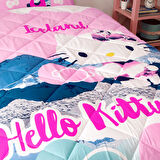 Taç Lisanslı Hello Kitty Iceland Tek Kişilik Yorgan Seti