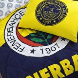 Taç Lisanslı Fenerbahçe Logo Tek Kişilik Yorgan Seti