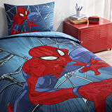 Taç Lisanslı Spiderman Rise Tek Kişilik Pamuk Nevresim Takımı