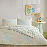 Taç Cardie Ranforce Çift Kişilik Nevresim Takımı Turkuaz