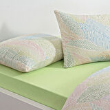 Taç Cardie Ranforce Çift Kişilik Nevresim Takımı Turkuaz