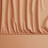 Linens Mix&Match Pamuk Saten Tek Kişilik Lastikli Çarşaf Turuncu