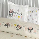 Taç Lisanslı Disney Minnie Mouse Dream Baby Pamuk Bebek Nevresim Takımı