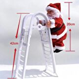 40cm Merdivende Noel Baba Hareketli Pilli