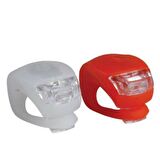 Silikon Bisiklet Işığı Ledli Çakarlı Bisiklet Işığı 1 Çift 
