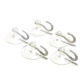 Plastik 30 mm Kancalı Şeffaf 10 Adet Vantuz Askı 3 cm