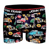 John Frank Retro Cars Dijital Erkek Boxer