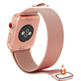 Ally Apple Watch 7-8 45mm 6-5-4 44mm Kayış Kordon Metal Milano Loop 3-2-1 42mm