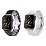 Ally Apple Watch 7-8 41mm 6-5-4 40mm Kayış Kordon Seramik Metal 3-2-1 38mm