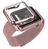 Ally Apple Watch İçin 42mm 2,3 Lazer Kaplama Ultra Slim Şeffaf Silikon Kılıf