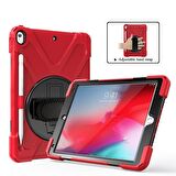 Ally İpad Pro 10.5 Air10.5 2019 Kalem Yerli Standlı Zırh Kılıf KIRMIZI