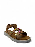 230 Kız Çocuk Hakiki Deri Sandalet