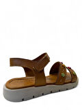 230 Kız Çocuk Hakiki Deri Sandalet