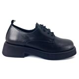 ALBİNİ A-10551 KADIN DERİ OXFORD AYAKKABI/SİYAH/37