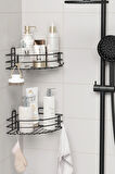 Yapışkanlı 2 li set Banyo Köşeliği Köşe Rafı Duş Şampuanlık Duvar Düzenleyici Organizer Raf