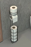 Tuvalet Kağıtlığı Wc Kağıtlık Yedekli Metal Tuvalet Kağıdı Standı Tutacağı Askısı