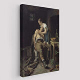 Henry Jones Thaddeus Yaralı Kaçak Avcı (1881) Duvar Tablosu-6059