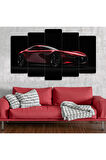 5 Parça Mdf Kırmızı Mazda Spor Araba