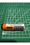 18650 3.7v 2200mah Şarj Edilebilir Li-ion Pil 5C