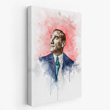 Mustafa Kemal Atatürk Suluboya Görünümlü Portresi Dekoratif Kanvas Tablo-DB-79