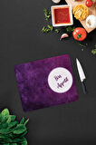 Cam Kesme Tahtası - Cam Kesme Tablası | Bon Appetit - Mor Doku | 29cm x 34cm