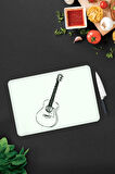 Cam Kesme Tahtası - Cam Kesme Tablası | Gitar Desen | 30cm x 40cm