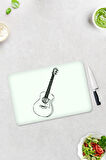 Cam Kesme Tahtası - Cam Kesme Tablası | Gitar Desen | 30cm x 40cm
