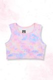 Batik Desenli Şort Etekli Crop Kız Çocuk Sporcu Takım