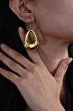 ÖZEL SERİ GOLD DAMLA ÇELİK KÜPE-CLKKP2