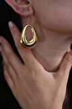 ÖZEL SERİ GOLD DAMLA ÇELİK KÜPE-CLKKP2