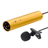 LV-60 8,3 mm Mikrofon Kapsüllü Pro Sınıfı Standart 3 pinli XLR Konektörlü Yaka Mikrofonu