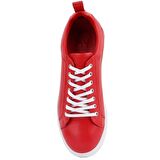 Sail Lakers - Kırmızı Deri Erkek Sneaker