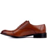 Fosco - Taba Deri Neolit Erkek Klasik Ayakkabı