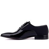 Fosco - Siyah Rugan Erkek Klasik Ayakkabı