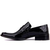 Fosco - Siyah Rugan Neolit Erkek Klasik Ayakkabı