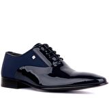 Fosco - Lacivert Rugan Erkek Klasik Ayakkabı