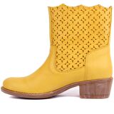 Sail Lakers - Sarı Deri Fermuarsız Yaz Botu