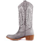 Sail Lakers - Gri Deri Nakışlı Kadın Çizme