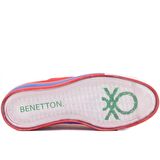 Benetton - Kırmızı Renk Bağcıklı Kadın Günlük Ayak