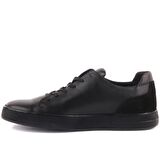 Sail Lakers - Siyah Deri Erkek Sneaker