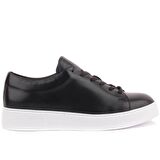 Sail Lakers - Siyah Deri Bağcıklı Erkek Sneaker