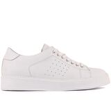 Sail Lakers - Beyaz Deri Bağcıklı Erkek Sneaker