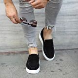 Sail Lakers - Siyah Süet Deri Erkek Günlük Ayakkabı