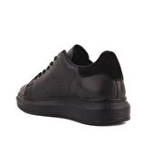 Sail Lakers - Siyah Deri Bağcıklı Erkek Sneaker