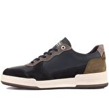 Sail Lakers - Lacivert Süet, Deri Haki Renk Nubuk Bağcıklı Erkek Sneaker