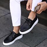 Sail Lakers - Siyah Deri Erkek Günlük Ayakkabı