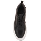 Sail Lakers - Siyah Deri Bağcıklı Erkek Sneaker