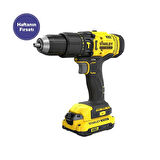 Stanley Fatmax Scd718D2Ka 18V 2Ah V20 Çift Akü Darbeli Matkap + 100 Parça Aksesuar Uç Seti