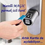 Marelli magic parmak izli ve cep telefonuyla açılan kilit kapı göbeği, bareli, silindiri