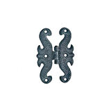 Prinç döküm antik siyah rustik eskitme, ferforje tipi osmanlı tarzı kapı için menteşe HFT08020